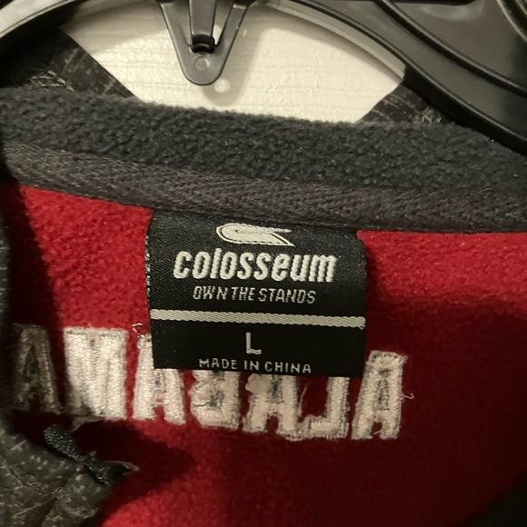 Men’s Colosseum NCAA Alabama Crimson Tide Zip Up Jacket Size L - Picture 4 of 4